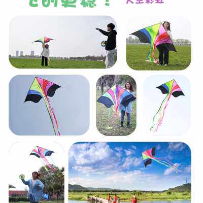 2023新款风筝儿童专用长尾巴微风易飞大人飞天初学者成人线轮