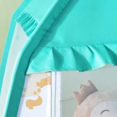 儿童床蚊帐加床拼接床蒙古包宝宝婴儿防摔80*160公主蚊帐女孩男孩