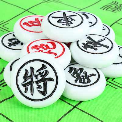 中国象棋 双面刻字大号密胺材质 玉石耐磨防摔成人学生儿童象棋