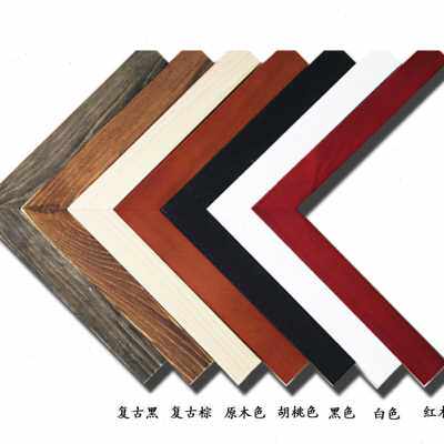 实木挂墙简约现代装饰画框定做拼图框定制300片500片1000片1500片