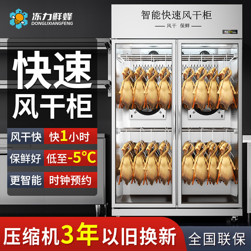 智能晾鸭柜商用风冷保鲜除湿吹鸭柜烧鹅烧腊烘干 干机晾胚烤鸭风