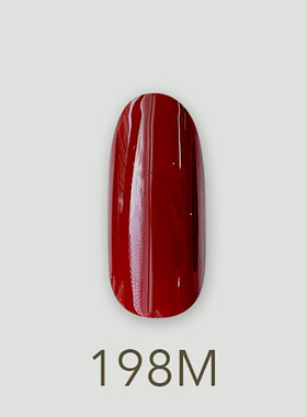 日本MD甲油胶198博尔德风暴实色红色红桃皇后美甲店专用
