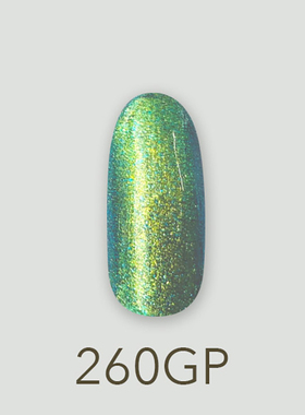 日本MD甲油胶260绿甲虫闪粉珠光绿色森系甲虫美甲店专用