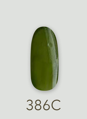 日本MD甲油胶386洛神玫瑰透明绿色沁透干花美甲店专用