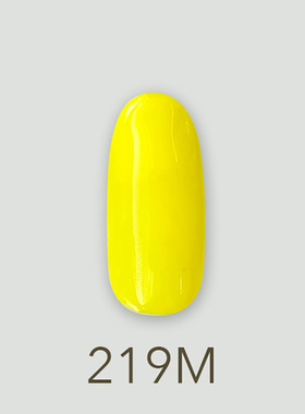 日本MD甲油胶219香蕉月亮实色黄色维他命系列美甲店专用