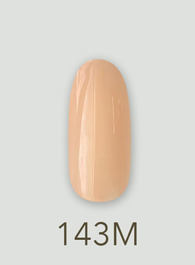 日本MD甲油胶143菓子砂实色橘黄色亲密肌肤系列美甲店专用