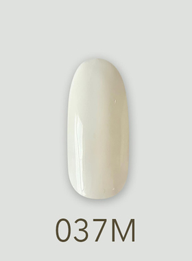 日本MD甲油胶037烟熏白实色白黄色冰雪女王系列美甲店专用