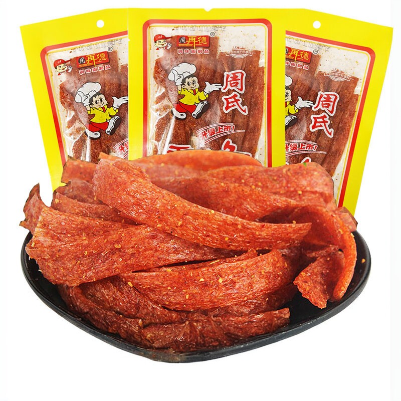 湖南汨罗周氏香油条辣条90后周再德师傅儿时怀旧麻辣片小零食辣片