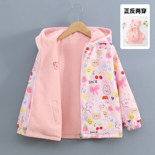 冬季宝宝罩衣长袖儿童羽绒服罩衫女童宝幼儿园吃饭护衣小学生正穿