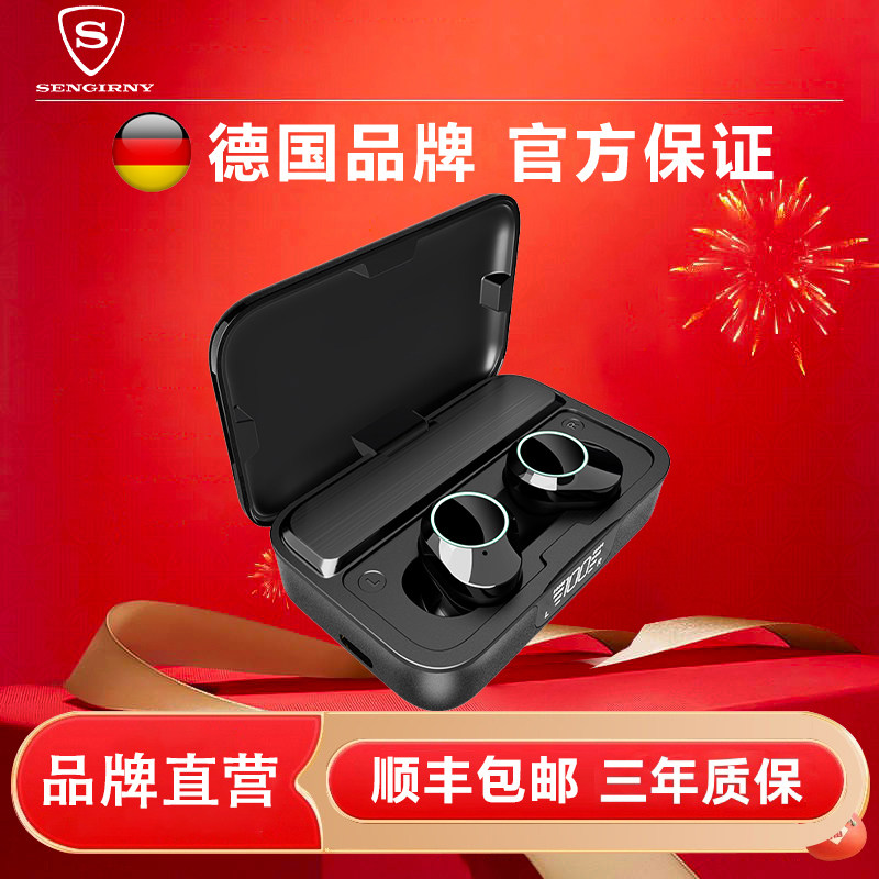 【德国SENGIRNY】真无线蓝牙耳机2025年新款运动型高端重低音降噪