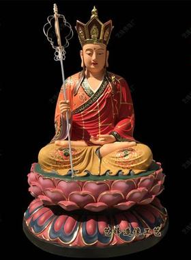 家居供奉谛听地藏王菩萨神像闵公道明护法树脂玻璃钢佛像雕塑摆件