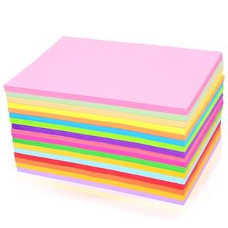 50张彩色打4印纸80纸g粉红色A4复印纸cs500-2a粉色大红色金黄色混