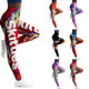运动印花紧身打底长裤 Sport 女 platform trousers print tight
