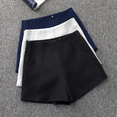 waisted loose Thin shorts high leg 宽松高腰阔腿短裤 wide 薄款
