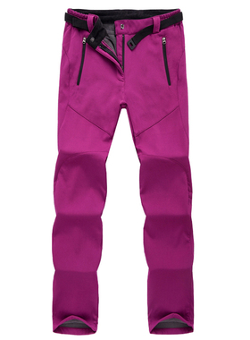 Outdoor plus size velvet straight pants 户外大码加绒直筒裤女