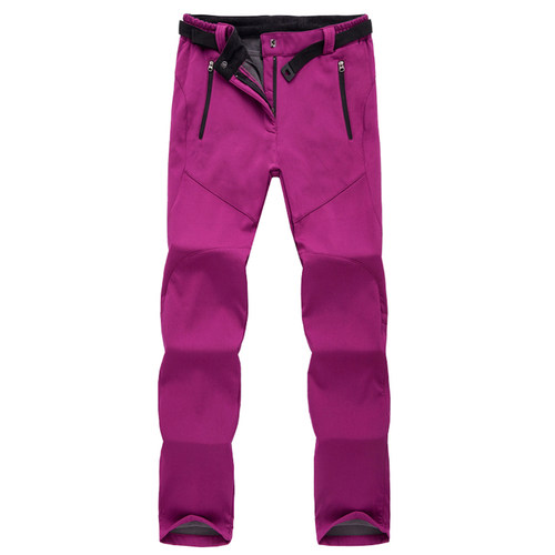 Outdoor plus size velvet straight pants 户外大码加绒直筒裤女