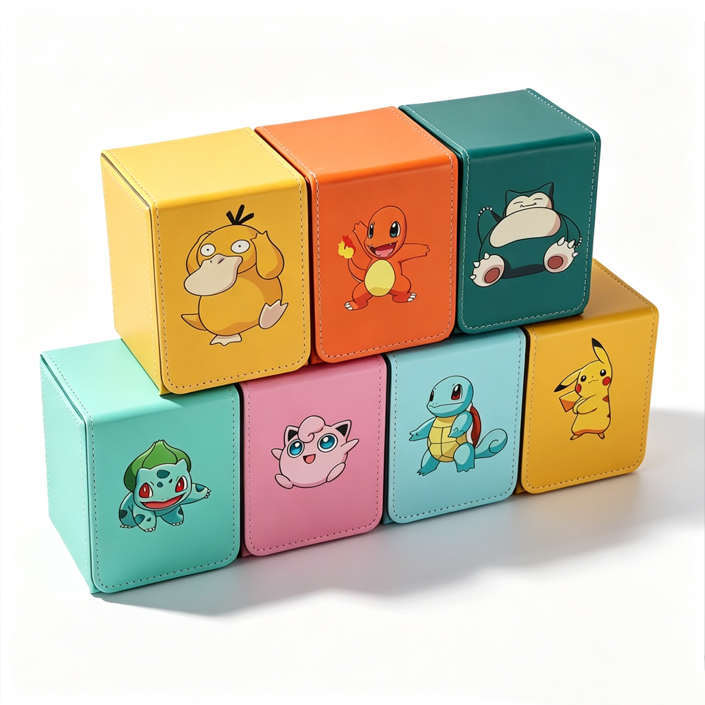 宝可梦ptcg卡盒对战卡组卡片桌游卡牌pokemon收藏卡套100+收纳盒图片