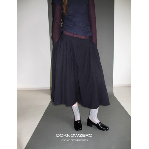 DKZ【8/10 00:00上新】复古重工排褶七分裤
