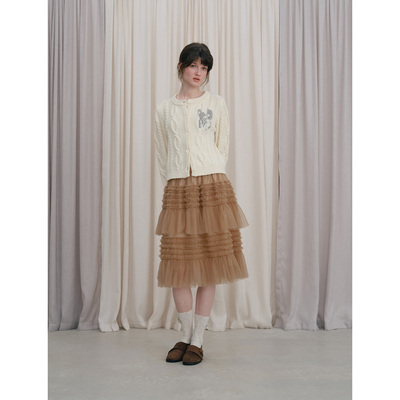 DKZ春季蓬蓬网纱蛋糕半身裙