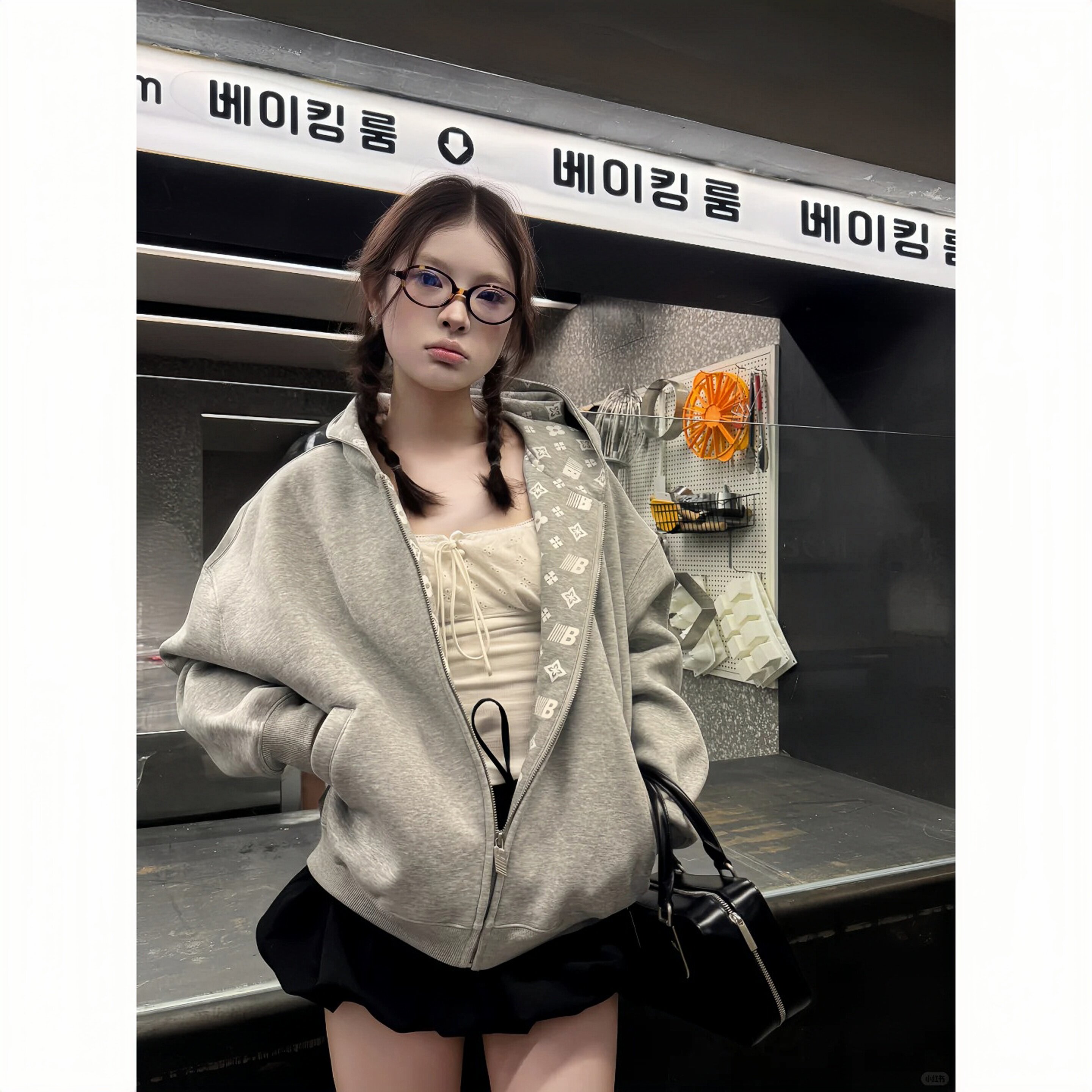 大码女装长袖t恤卫衣女秋季薄拉链开衫外套新款连帽上衣