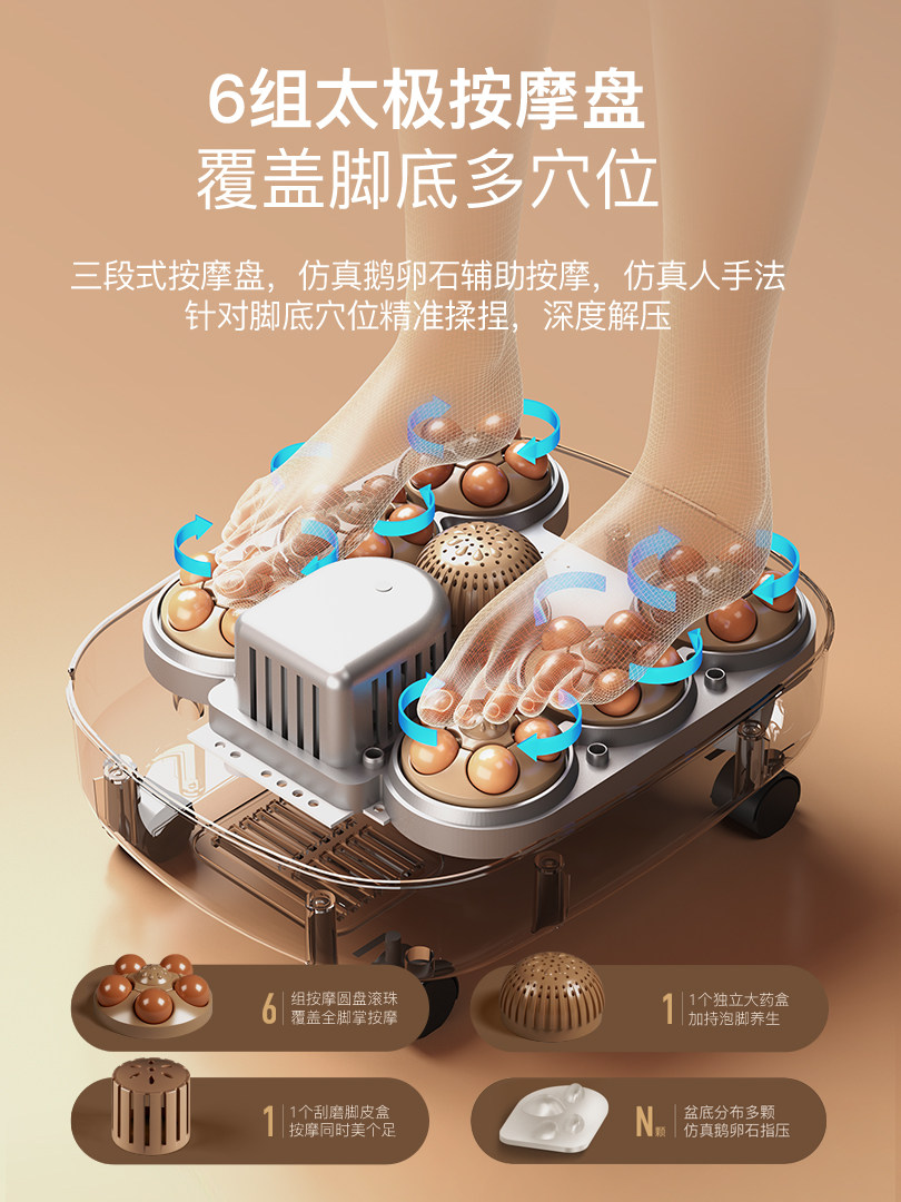 Electric Foot Bath Massager with Heat and Deep Basin - Product image 4