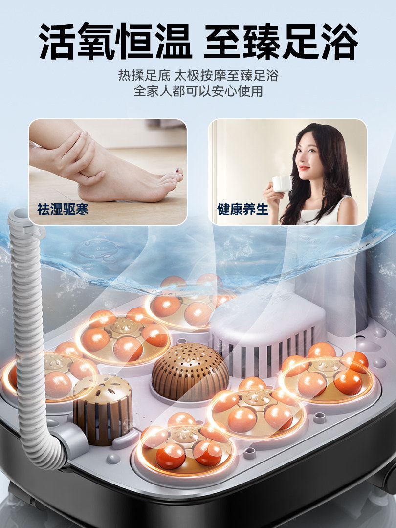 Electric Foot Bath Massager with Heat and Deep Basin - Product image 2