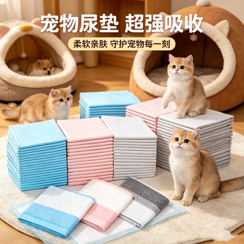 宠物尿垫尿片狗狗隔尿垫加厚竹炭吸水除臭一次性尿布批发现货包邮