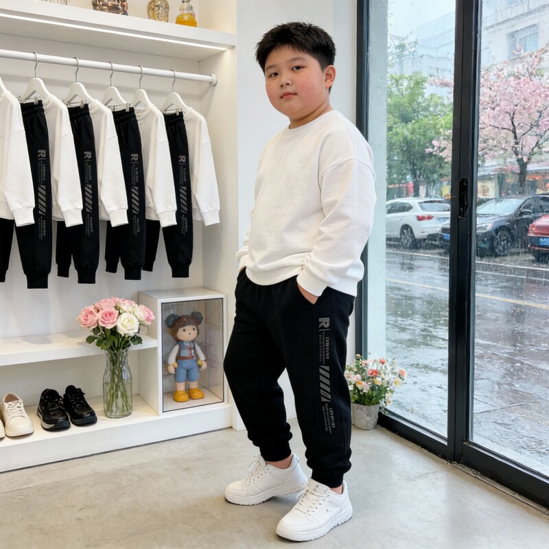 大码男童春秋运动卫裤