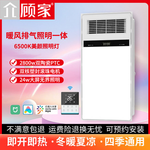 双核风暖浴霸灯多功能吹风排气换气扇照明五合一体卫生间暖风机