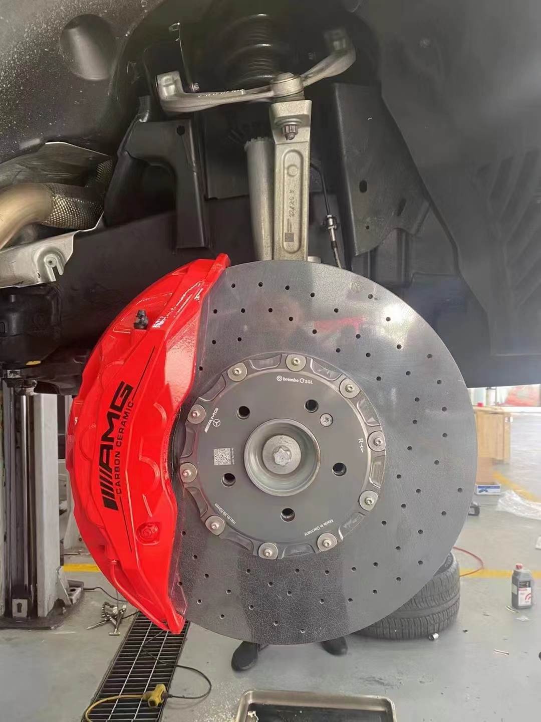 布雷博brembo刹车卡钳改装F50六活塞mp 18Z 19Zamg正品拆车套装