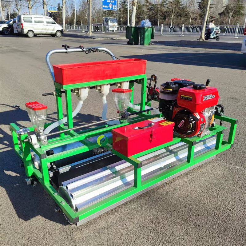 汽油蔬菜播种机辣椒精播机 手推式汽油动力精播机 农用白菜播种机