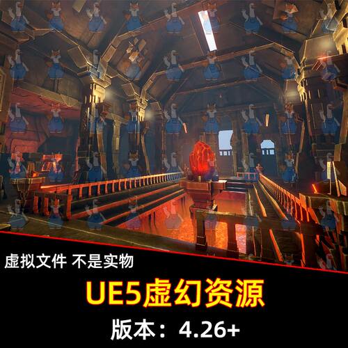 UE4虚幻5 Dwarven Ruins黑暗中世纪遗迹城堡矮人废墟大厅走廊场景