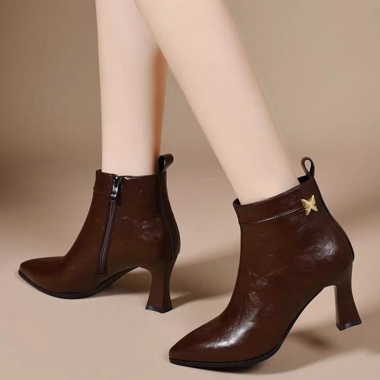 高跟时装靴2025秋冬新款舒适女靴