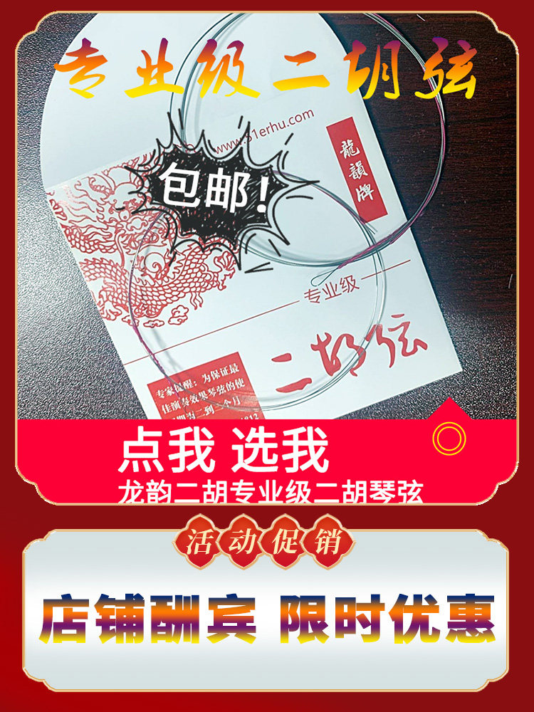 龙韵专业二胡弦 特价销售钢丝二胡弦 二胡琴弦 二胡弦 内外套弦