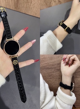 适用华为GT6手表表带女生新款秋冬毛呢GT5真皮GT43高级watch5FIT4