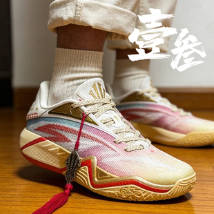 安踏 欧文KAI 3男女同款专业实战减震耐磨包裹支撑低帮篮球鞋