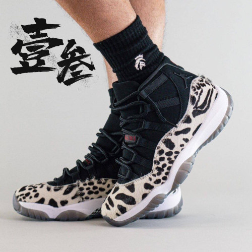 Air Jordan 11 retro AJ11女子兽纹时尚潮流耐磨复古中帮篮球