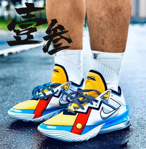 Nike LeBron 18詹姆斯18二次元男子包裹支撑低帮实战篮球鞋