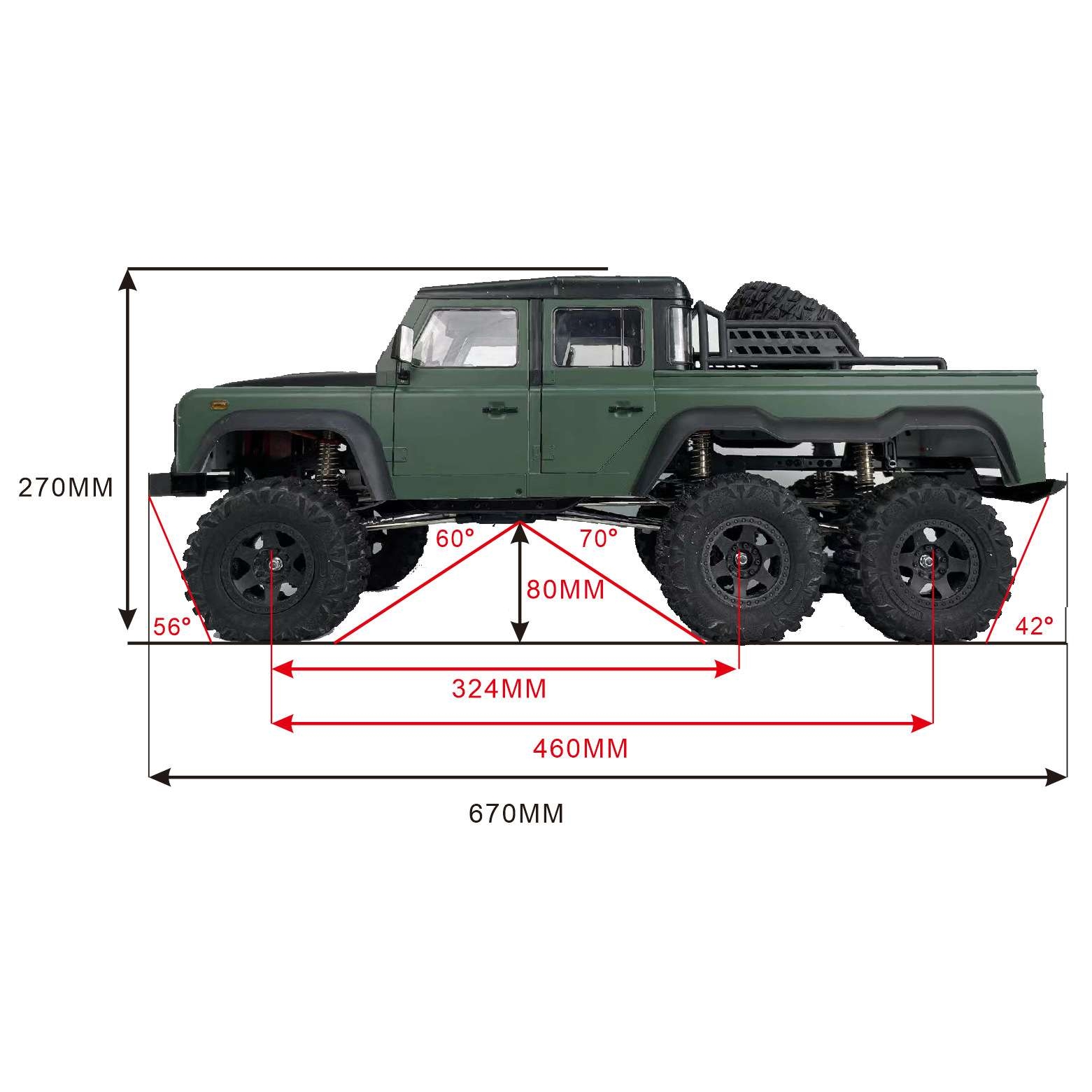 Austarhobby奥星AXX6六驱攀爬车高低速差速锁Austarhobby奥星AXX6