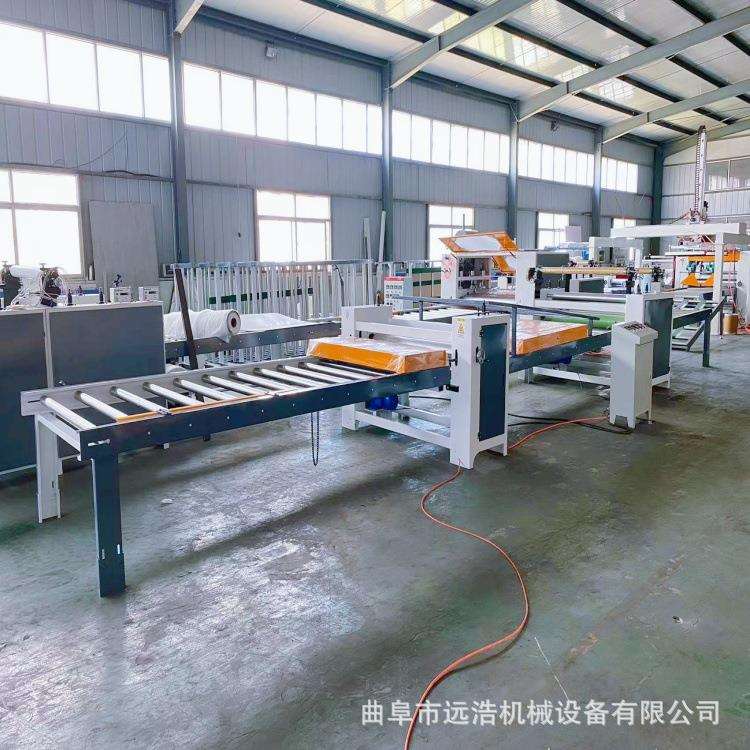 分体式密度板刨花板贴三胺纸覆膜机橡塑隔热棉木饰面大板贴面机