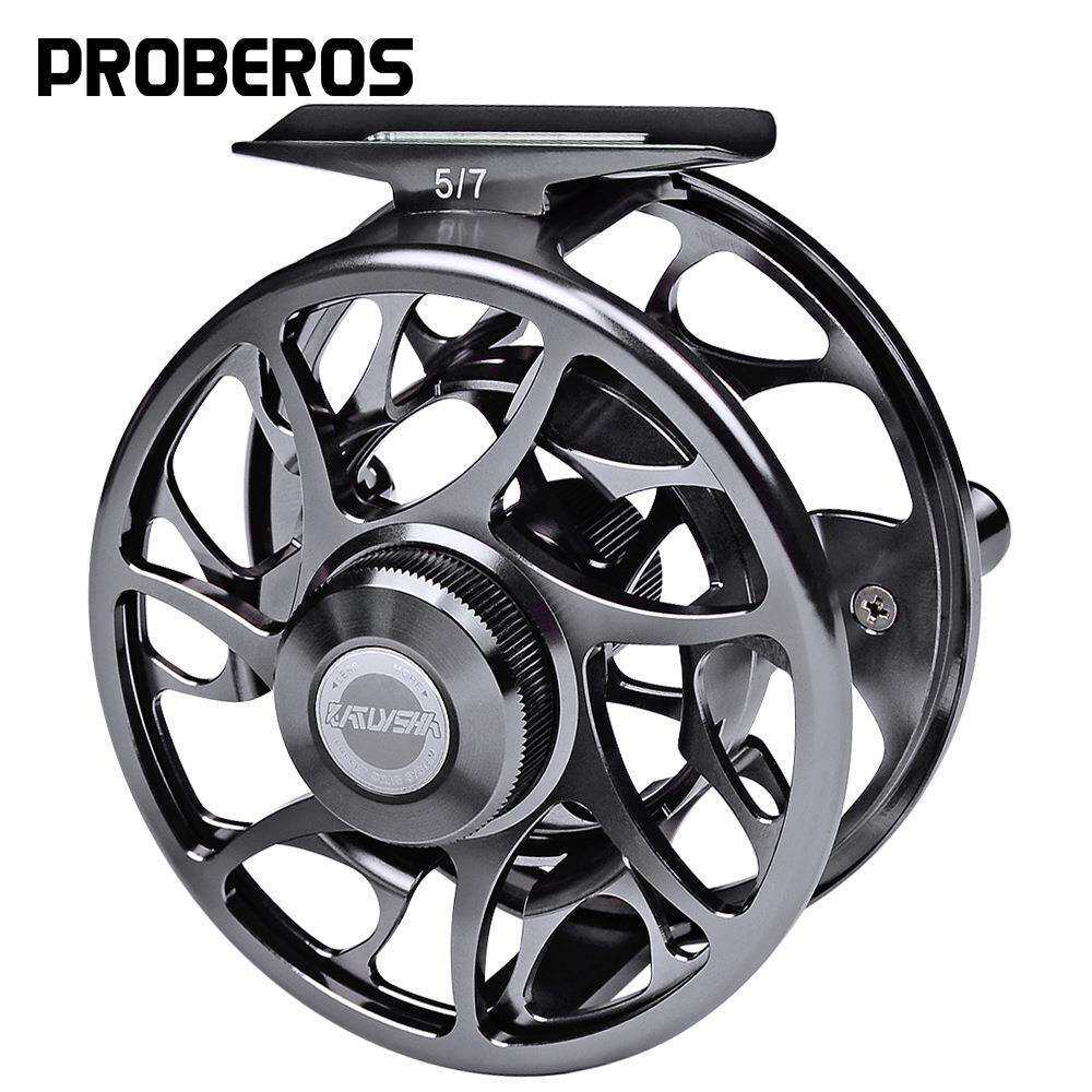 全金属PROBEROS渔轮调节泄力渔线轮中通矶竿筏轮前打轮飞钓轮
