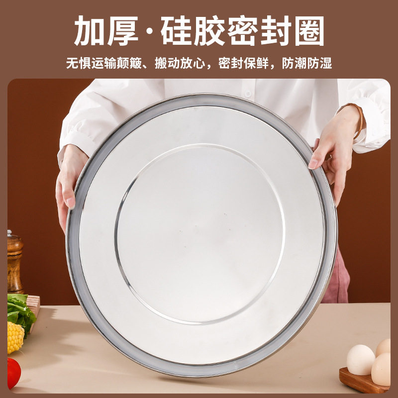 304不锈钢密封带盖手提汤桶