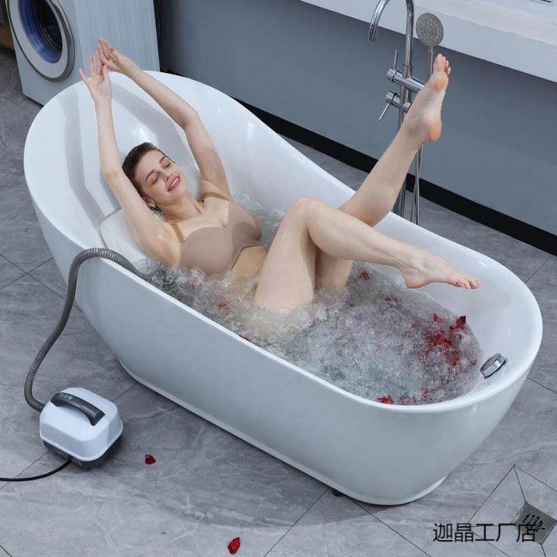 家用冲浪按摩浴垫水疗机浴缸气泡机防滑全身可折叠懒人足浴