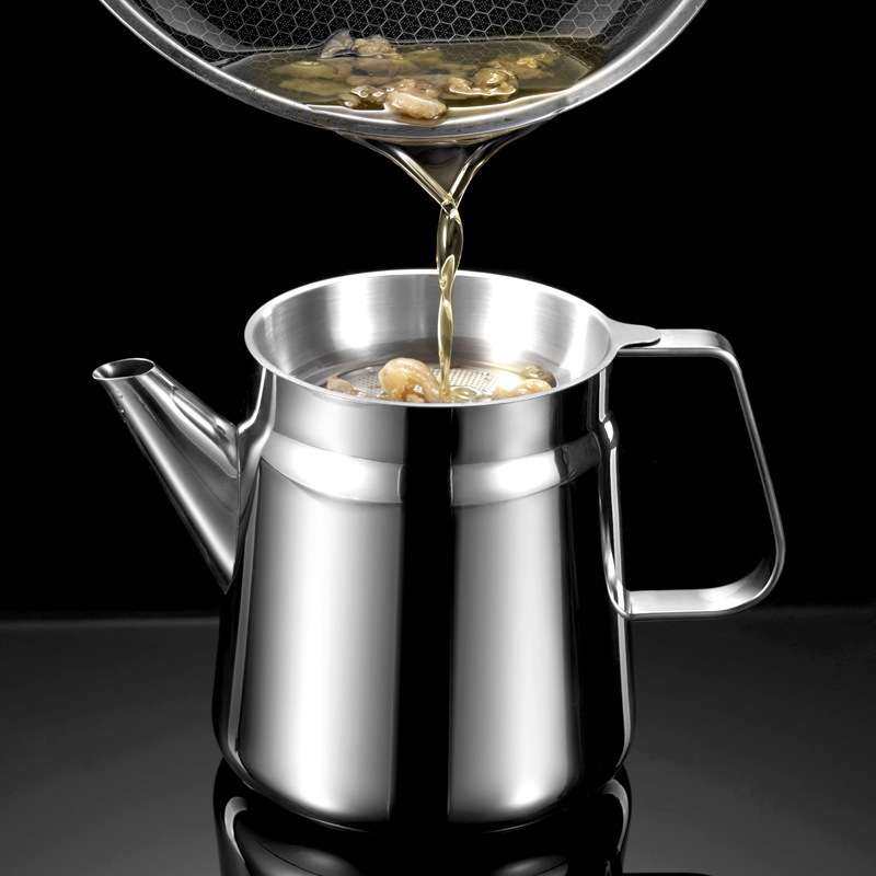 不锈钢油壶家用过滤油罐带盖油瓶多功能橄榄油储油器厨房醋赵之李