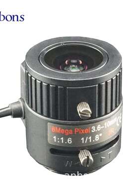 1/1.8”变焦镜头3.6-10mmF1.6高解析红外镜头8MP自动镜头C镜头C口