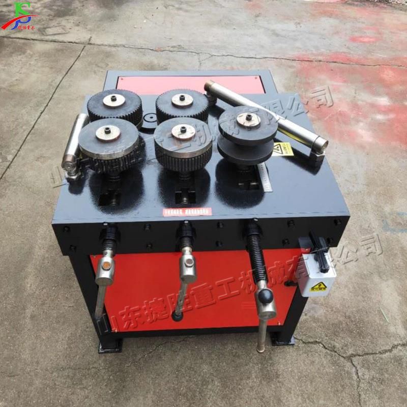 液压角钢卷圆弧机一次成型角铁弯曲弯弧机内卷角铁法兰成型机