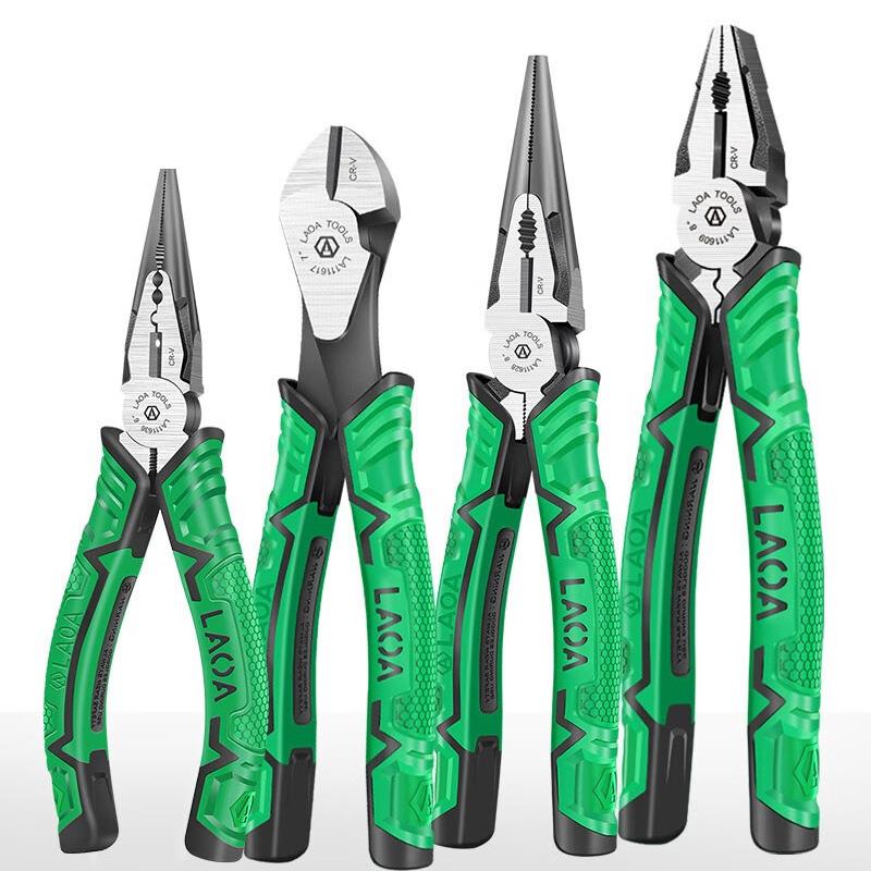 偏心省力钢丝钳欧式9寸老虎钳斜嘴钳8寸尖嘴钳斜口钳虎口钳