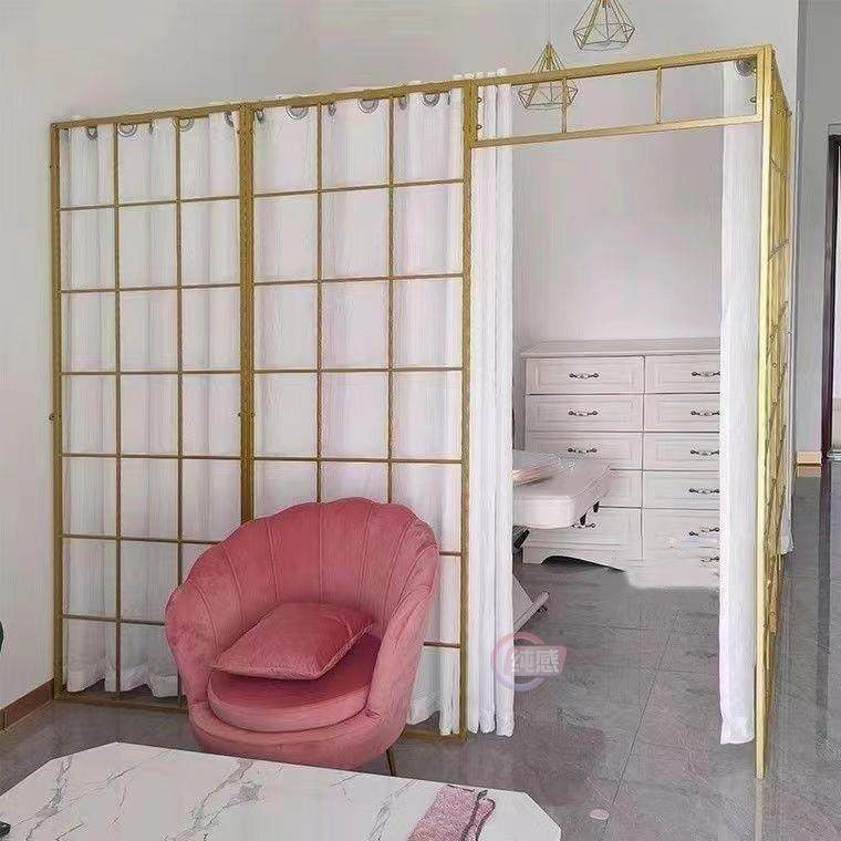 办公室玄关隔断墙卧室屏风隔断客厅遮挡铁艺镂空隔断屏风装饰客厅