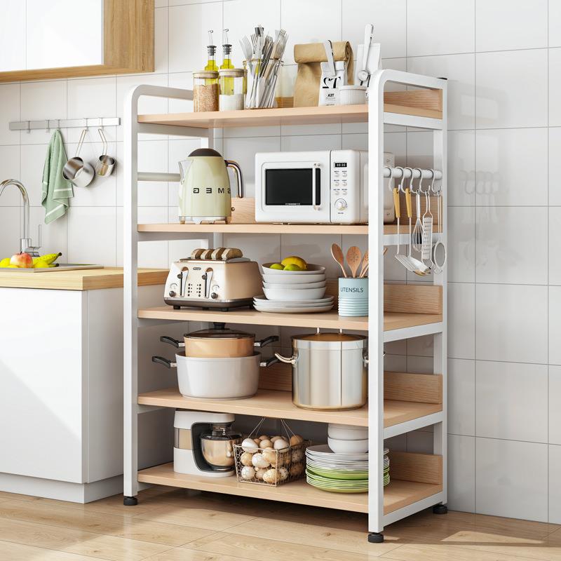 微波炉架厨房置物架家用橱柜落地收纳调料多层放锅碗烤箱储物架子