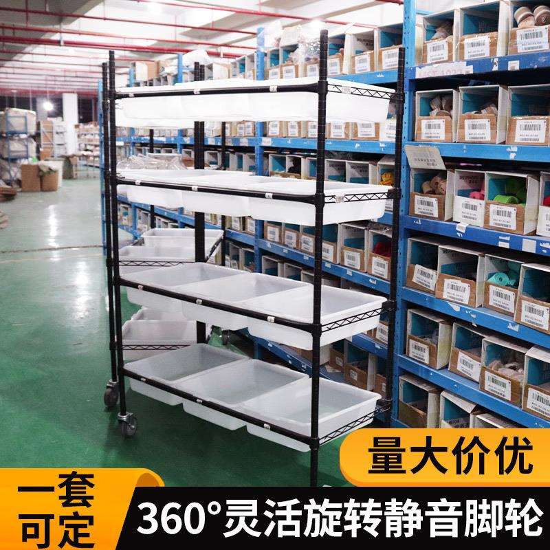 电商周转车打包捡货拉货车线棒中转车斜面可调仓储物流专用拣货车